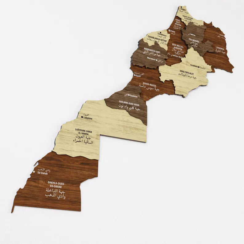 🇲🇦 Carte 3D du Maroc – Le Royaume dans toute sa grandeur